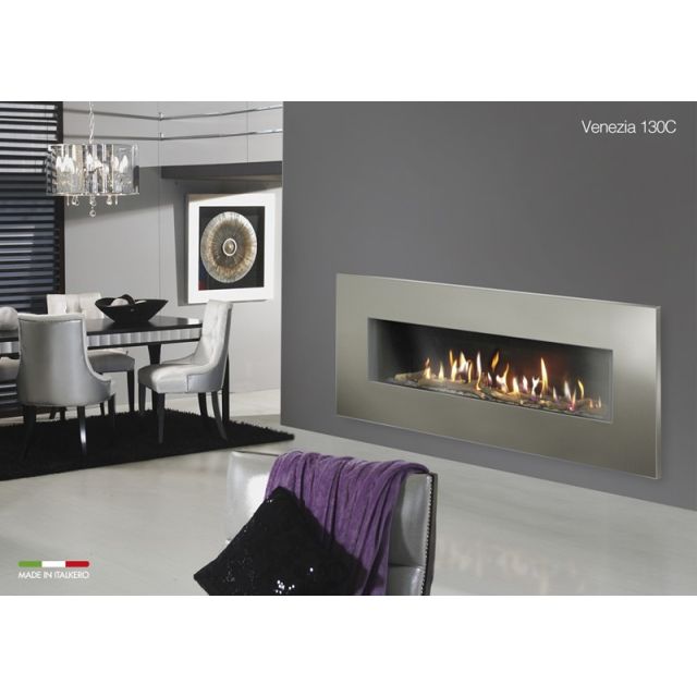 Italkero Venezia 130C Single side Gas Fireplace With Frame IN13AMC