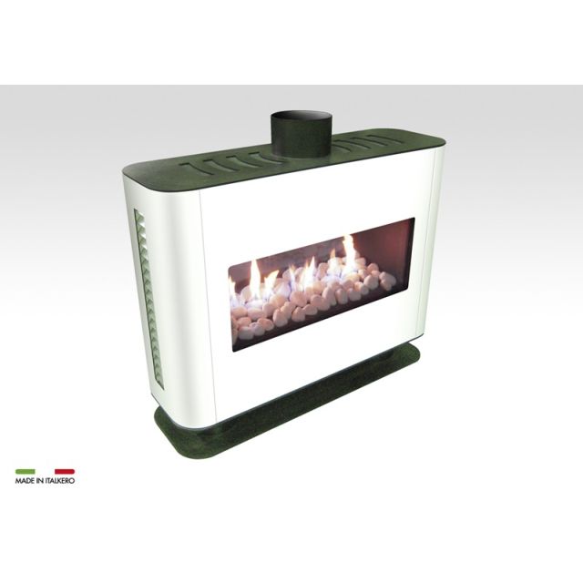 Italkero Venezia 90w Single Sided Gas Fireplace With Unit CN09AM