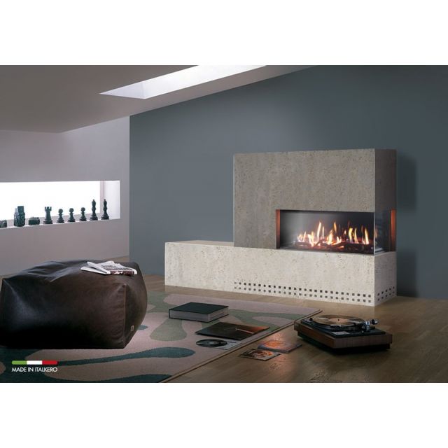 Italkero Venezia 90 Single Sided Frameless Gas Fireplace IN09AM