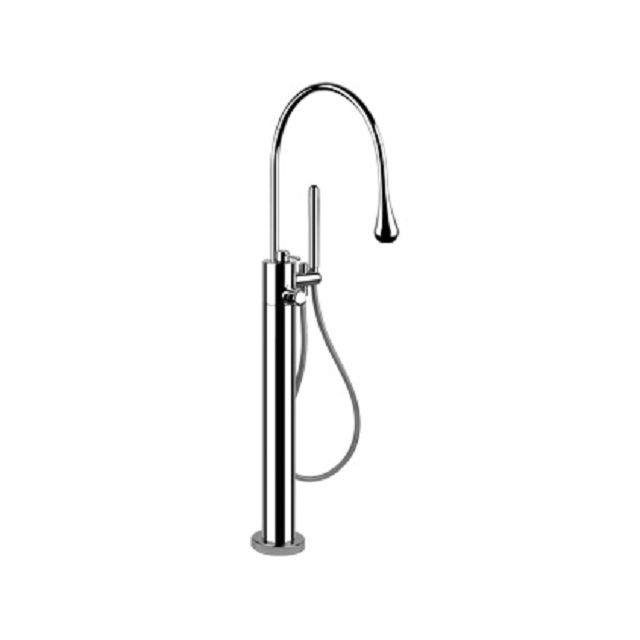 Gessi Goccia Freestanding external tub tap + recessed part 24978+24997