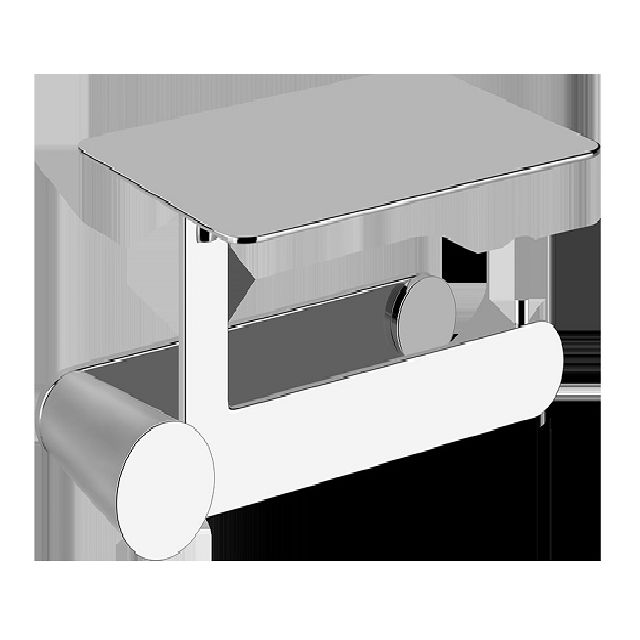 Gessi Cono wall-mounted paper roll holder with cover 45449