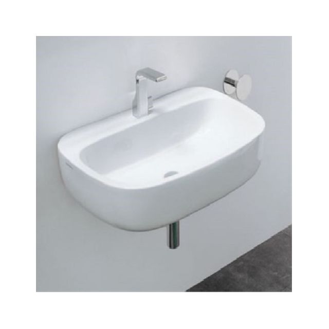 Flaminia Volo 64 bench-wall hung sink in ceramic MN64L