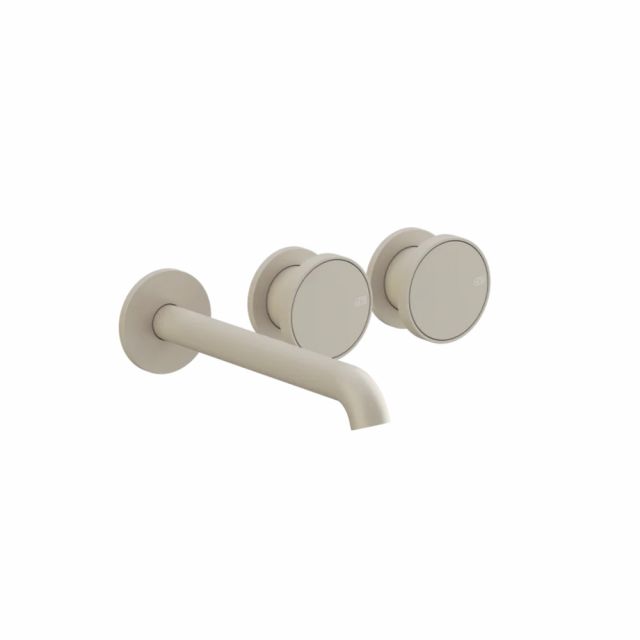 Gessi Origini Basin Mixer + Built-in Part 66236+66090-Matte Greige - Gessi