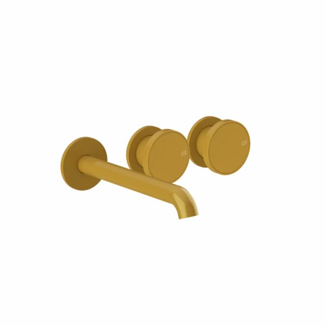Gessi Origini Basin Mixer + Built-in Part 66236+66090-Glossy Ocra - Gessi