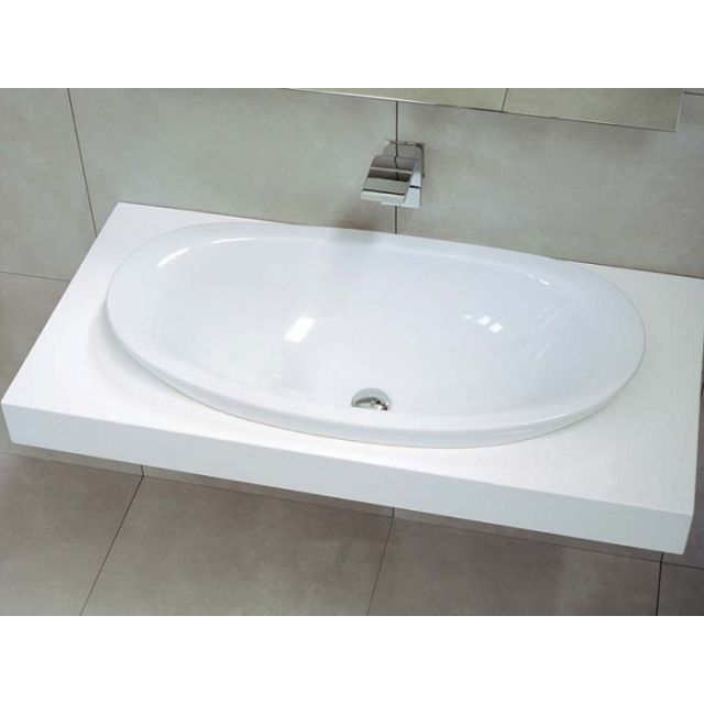 Flaminia Io 75 vanity sink in ceramic IO4275