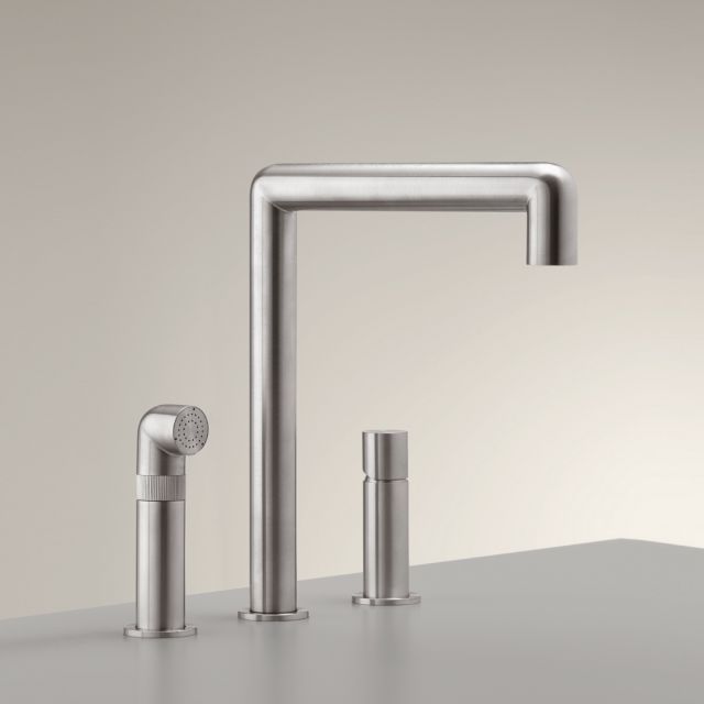 Cea Design Cartesio Three-hole tap with swivelling spout CAR08S 