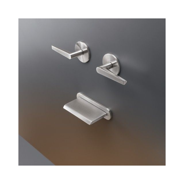 Cea Design Flag Set of 2 individual taps for bathtub with waterfall spout FLG24 + built - in part PTR31