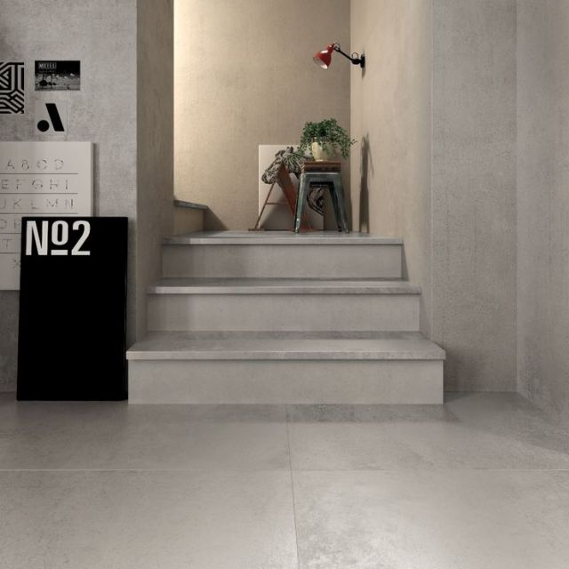 Piastrella ABK Serie Unika 20x40 grey effetto pietra UKN18150 R11 