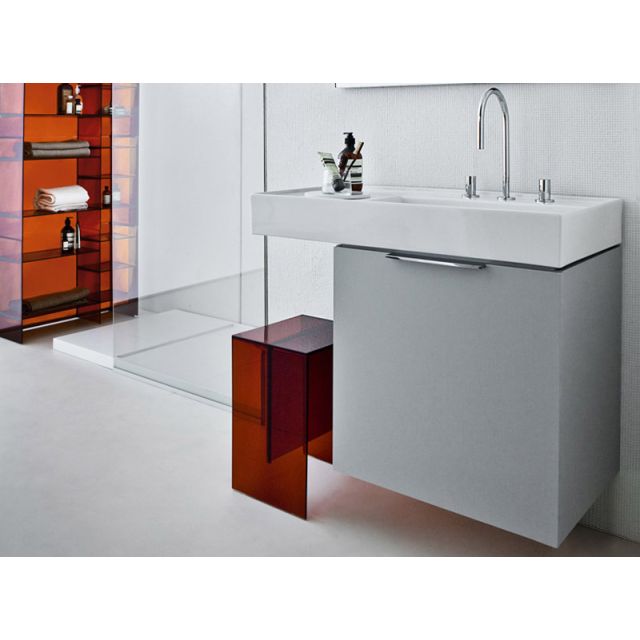 Kartell by Laufen white on top sink with left shelf 8.1033.9.000