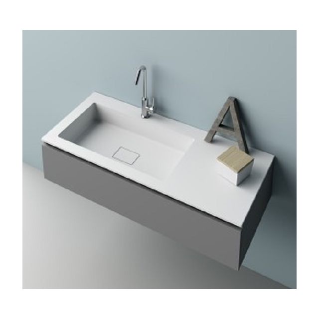 Planit Libra countertop sink in Corian LIBRA8