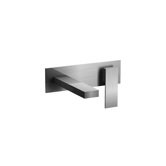 Fantini Mint Acciaio wall-mounted sink tap F810B+M011A