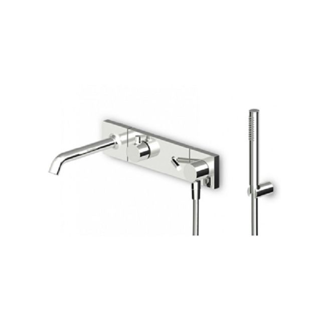 Zucchetti Pan Wall Mounted Tub/Shower Group + Recessed Part ZP8044+R99676