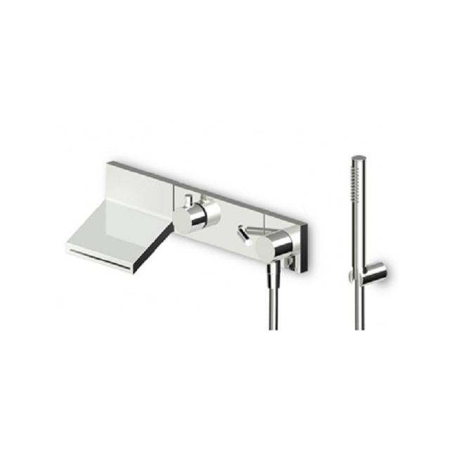 Zucchetti Pan Wall Mounted Tub/Shower Group + Recessed Part ZP8046+R99675
