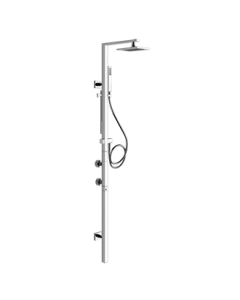 Gessi Rettangolo Wall Mounted Thermostatic Shower Group 23409