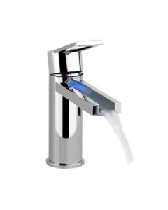 Gessi Riflessi sink single-lever mixer with led 38301
