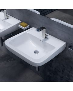 Flaminia Como 54 bench-wall-hung sink in ceramic CM54L