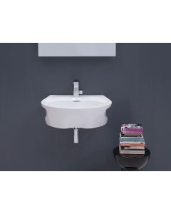 Flaminia Void 60 bench-wall hung sink in ceramic VD60L