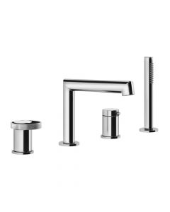 Gessi Anello 4 hole deck-mounted tub group 63337