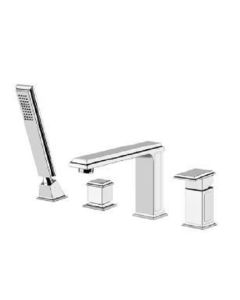 Gessi Eleganza Tub Group with Four Holes 46037