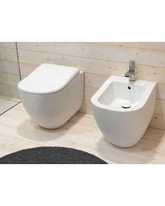 Cielo Fluid Freestanding Sanitary WC+Bidet FLVA+FLBI