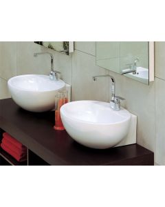 Flaminia Dip 62 bench-wall hung sink in ceramic DP481