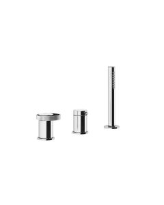 Gessi Anello 3 hole deck-mounted tub group 63347