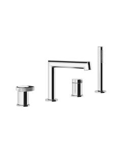 Gessi Anello 4 hole deck-mounted tub group 63337