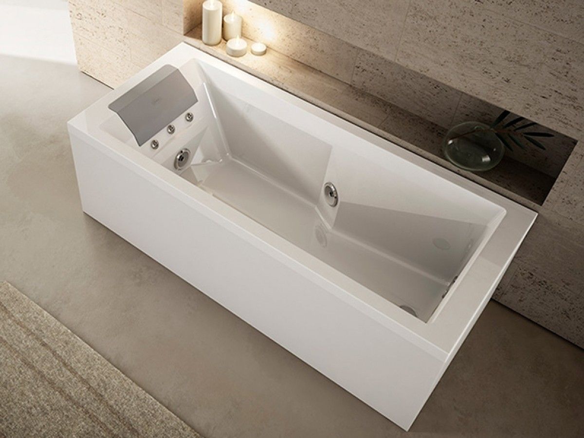 Vasca da bagno d'angolo - MYWAY - Jacuzzi France - da appoggio / filomuro /  per ambiente abitativo