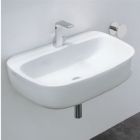 Flaminia Volo 74 bench-wall hung sink in ceramic MN74L