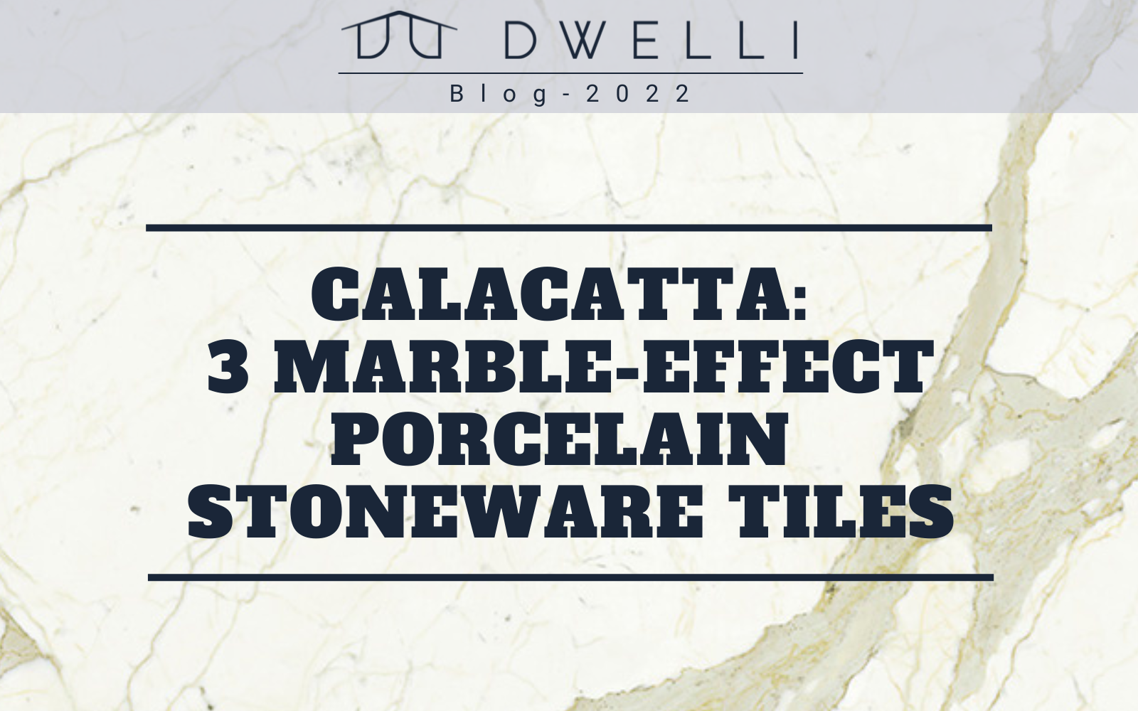 Calacatta: 3 marble-effect porcelain stoneware tiles